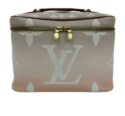 Vanity Case, Canvas, Blanco,/Rosa,Chip 07BA